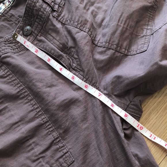 Prana Capris Pants, organic cotton, maroon brown - Picture 11 of 12